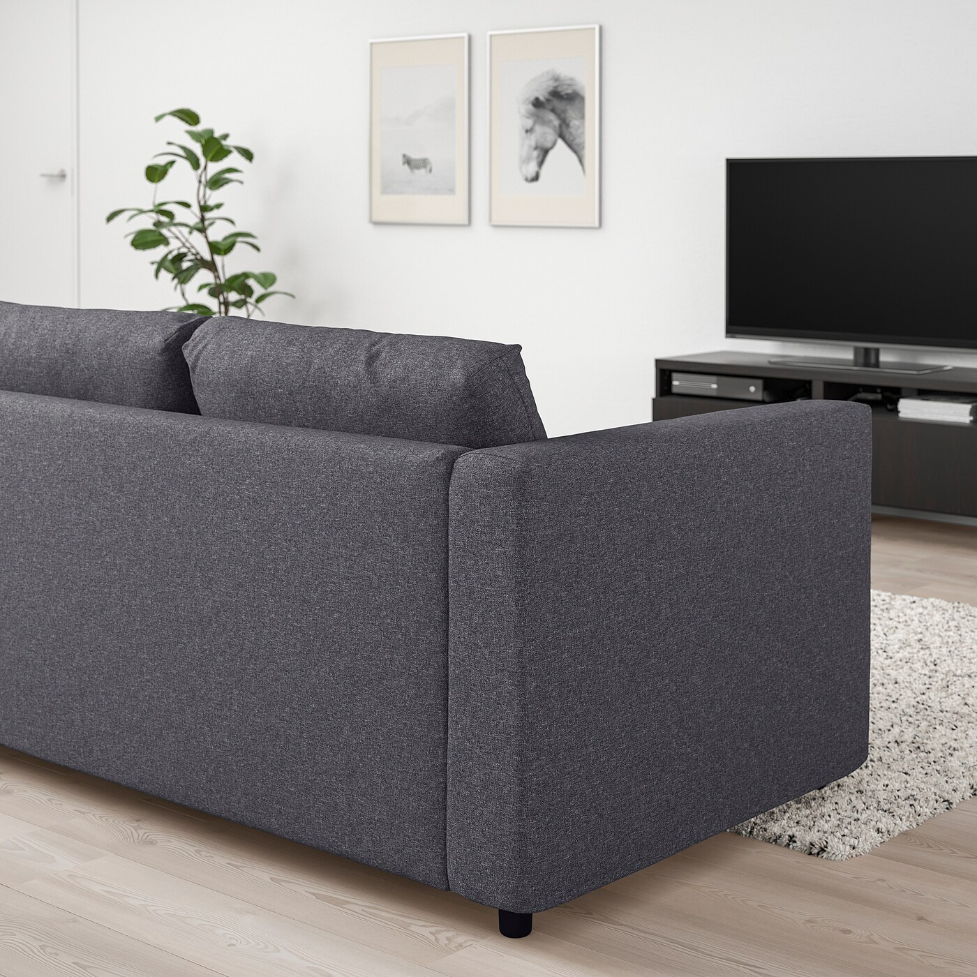 2er Bettsofa IKEA Vimle gunnared store grau