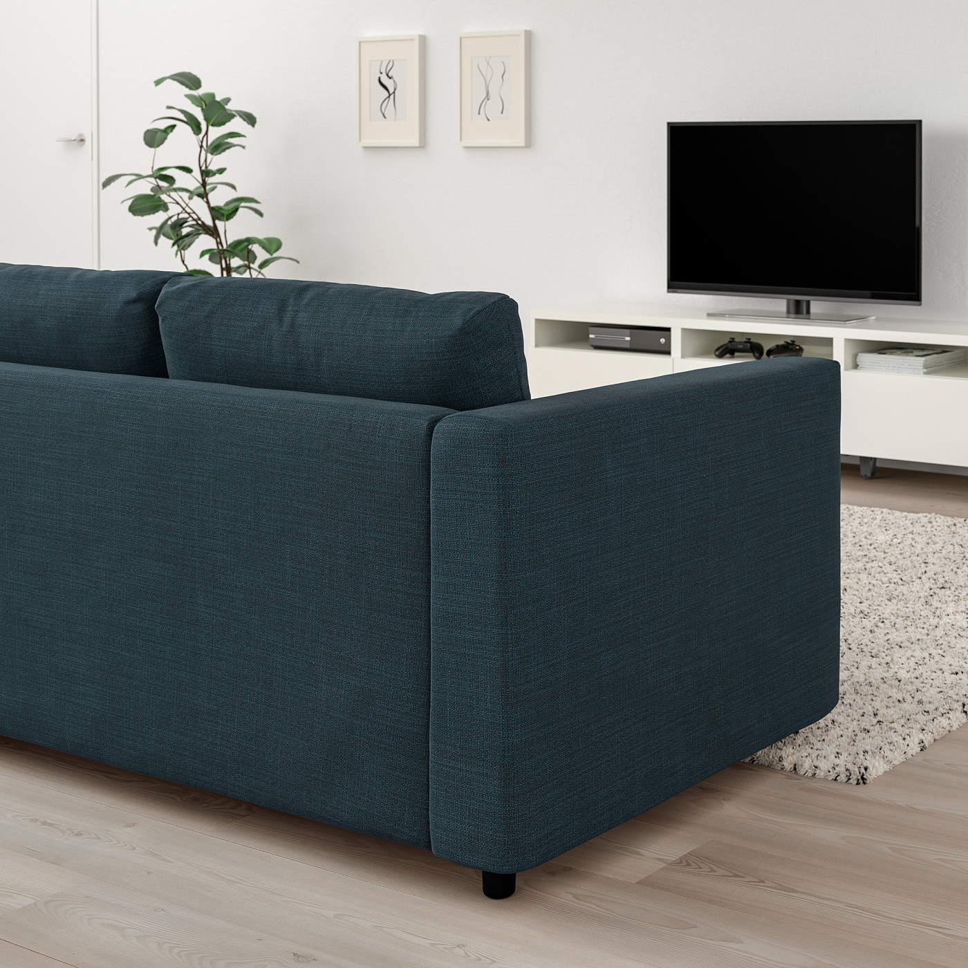 VIMLE 2-seat sofa Hillared dark blue - IKEA