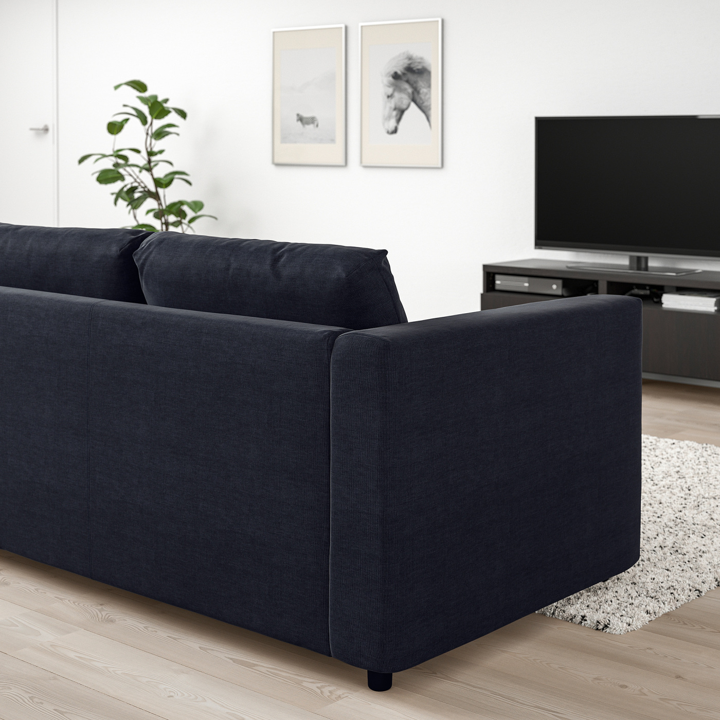 VIMLE 2-seat sofa Saxemara black-blue - IKEA