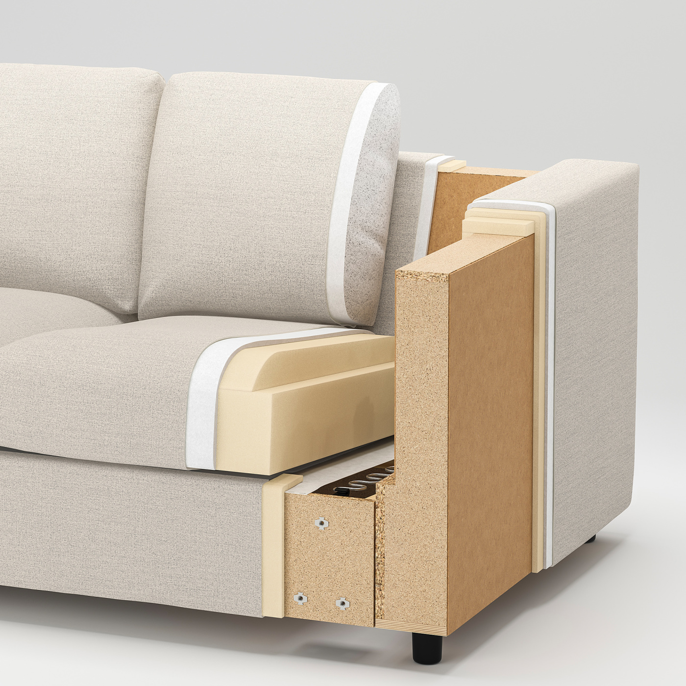 VIMLE 3-seat sofa Grann/Bomstad golden-brown - IKEA
