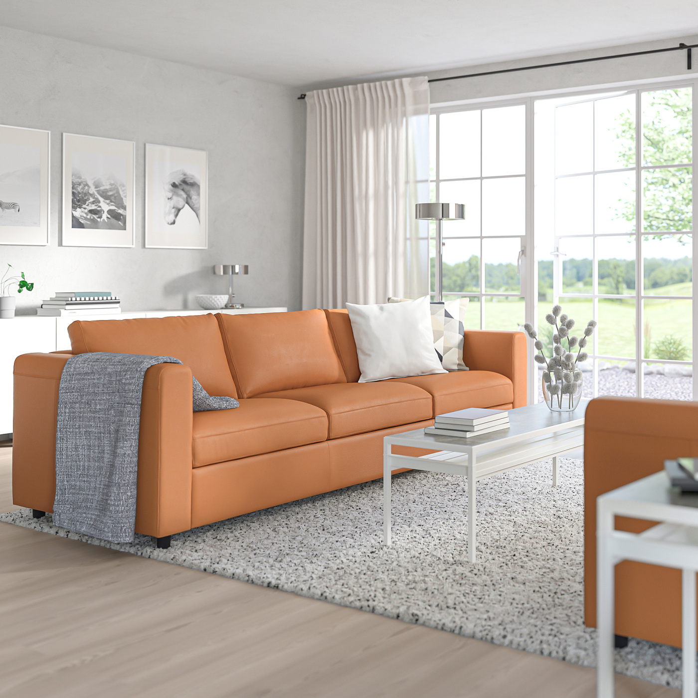 家具 Ikea vimle VIMLE 3-seat sofa with open end/Grann/Bomstad black - IKEA