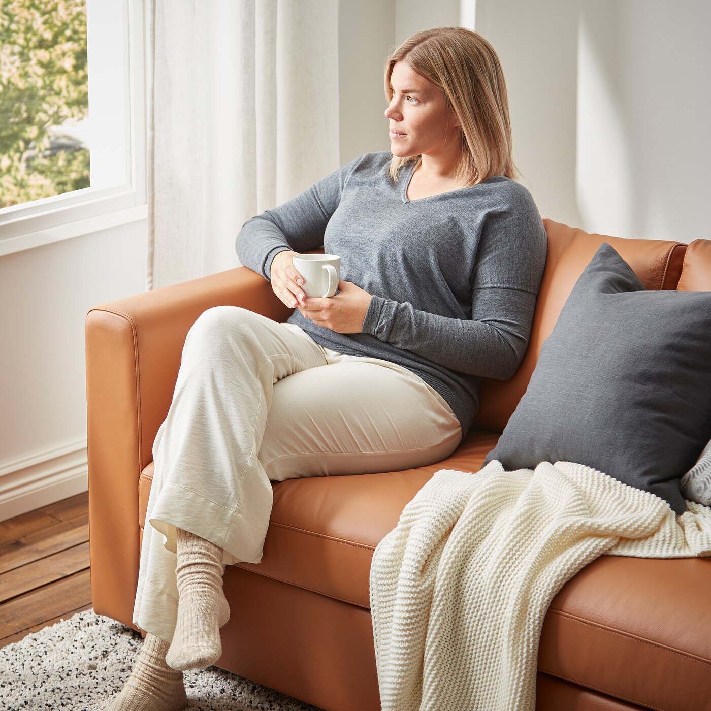 VIMLE 3-seat sofa Grann/Bomstad golden-brown - IKEA