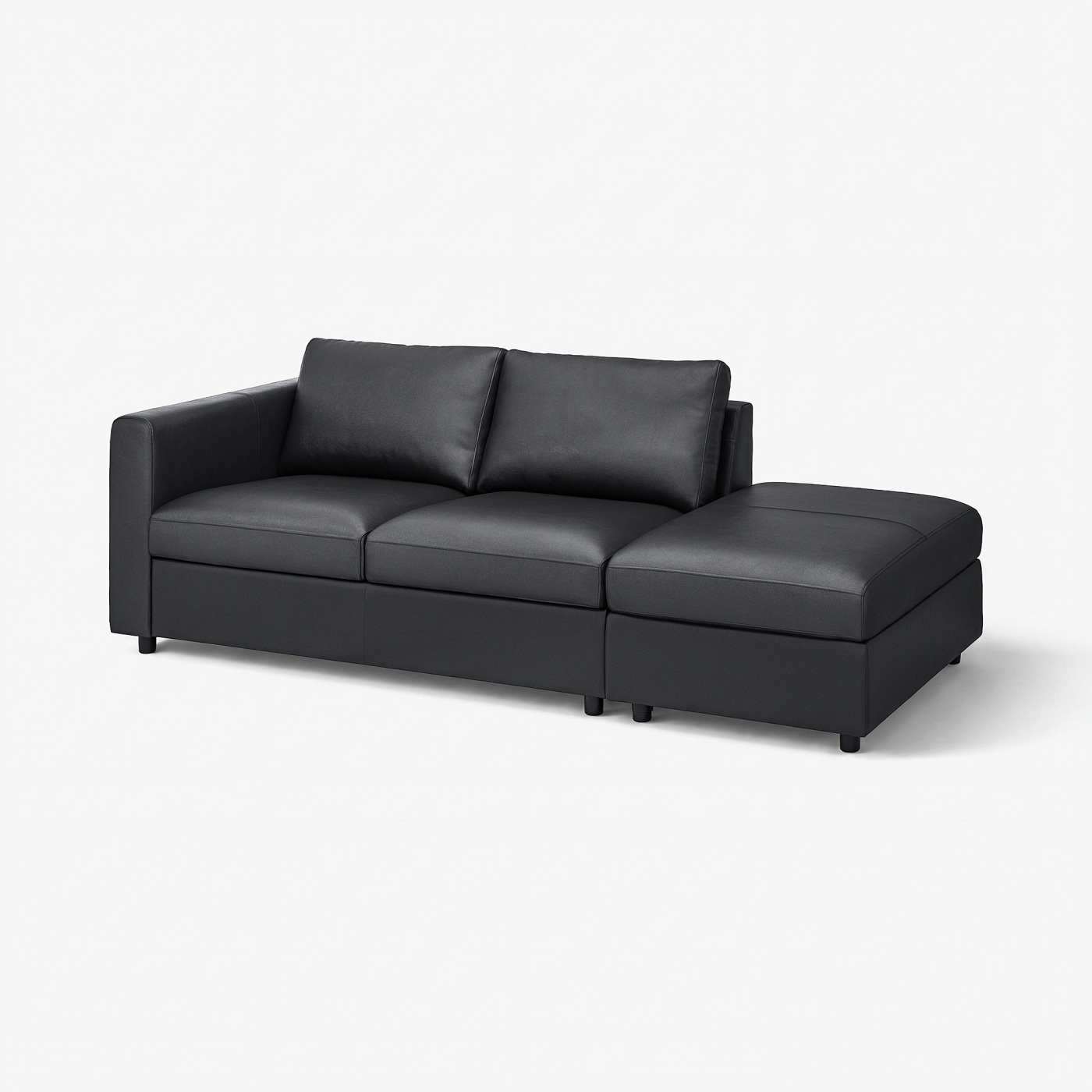 VIMLE 3-seat sofa with open end/Grann/Bomstad black - IKEA
