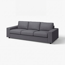 VIMLE 3-seat sofa with wide armrests/Hillared anthracite - IKEA
