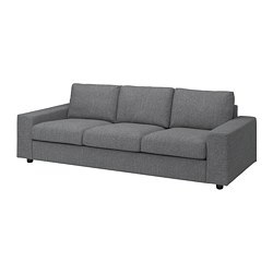 VIMLE 3-seat sofa with wide armrests/Hillared anthracite - IKEA