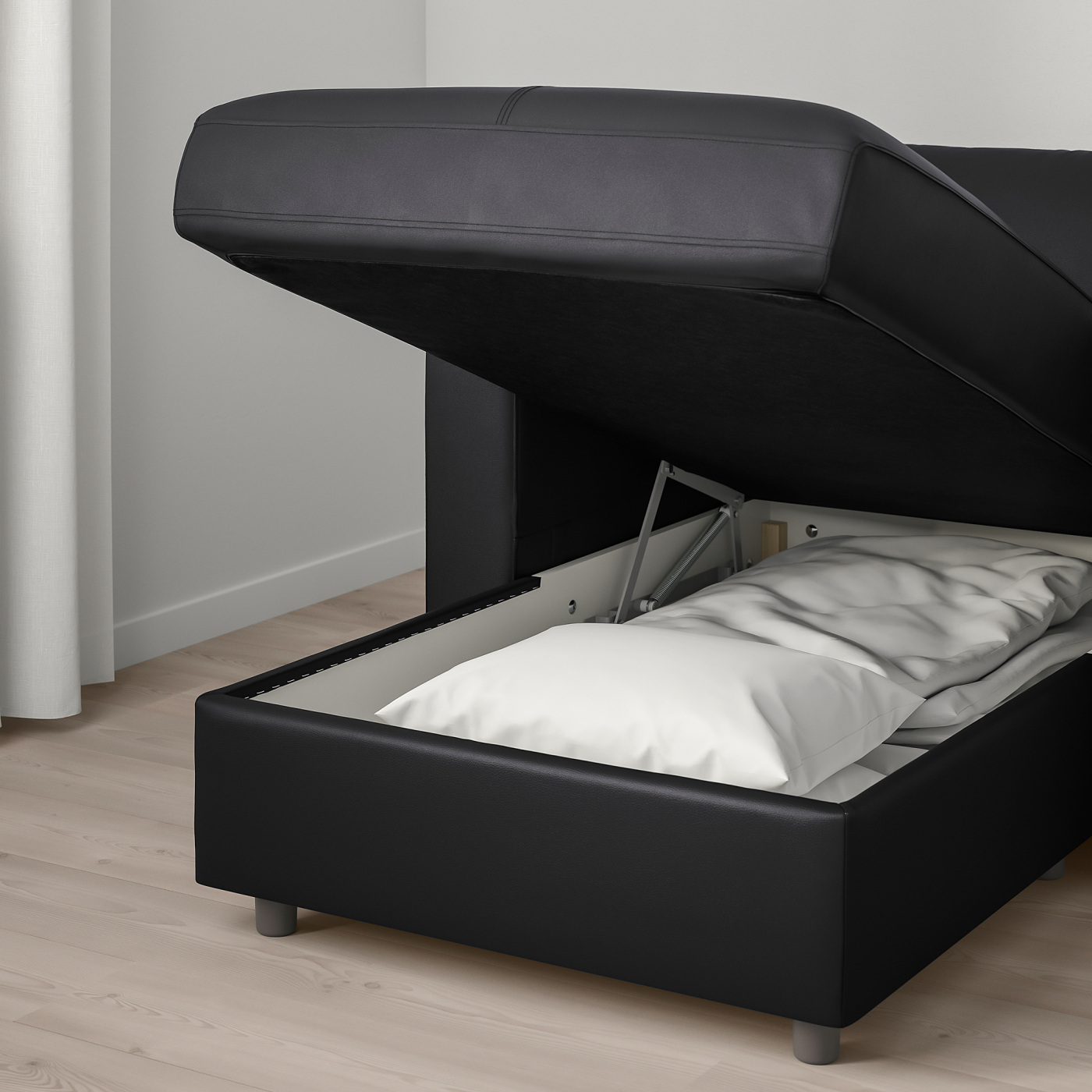 VIMLE 4-seat sofa with chaise longue/Grann/Bomstad black - IKEA