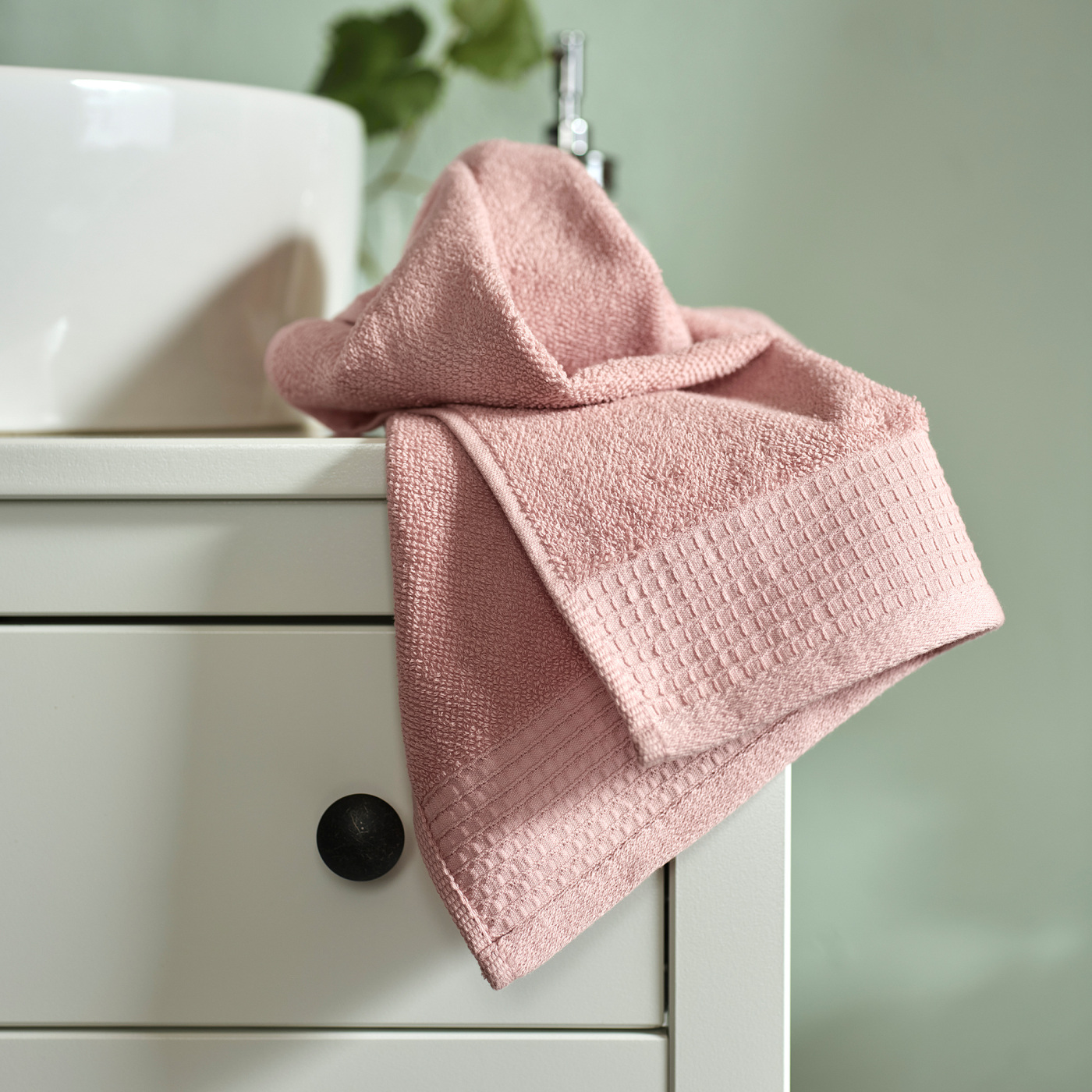 VINARN hand towel light pink - IKEA