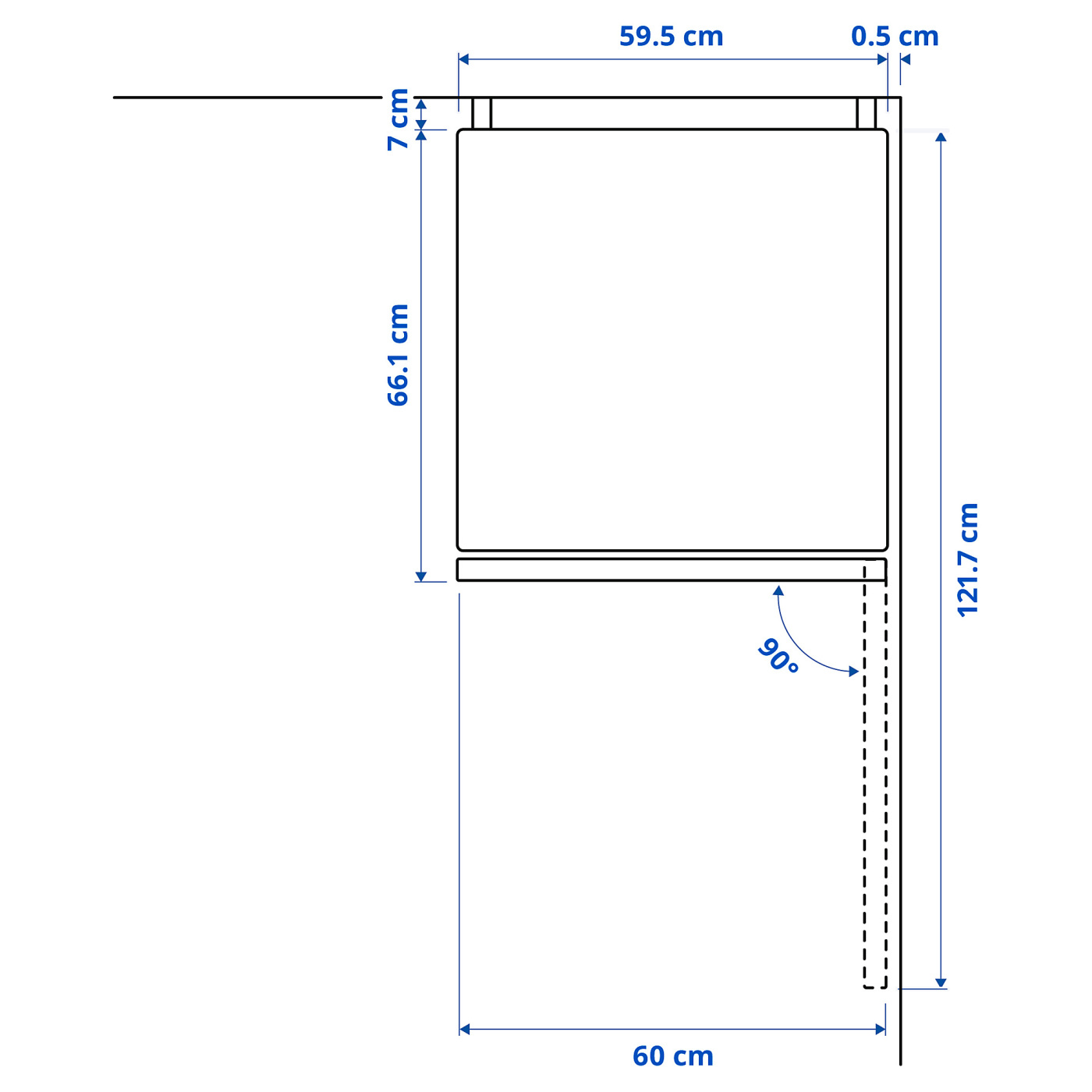 VINDÅS fridge/freezer IKEA 300 freestanding/white - IKEA