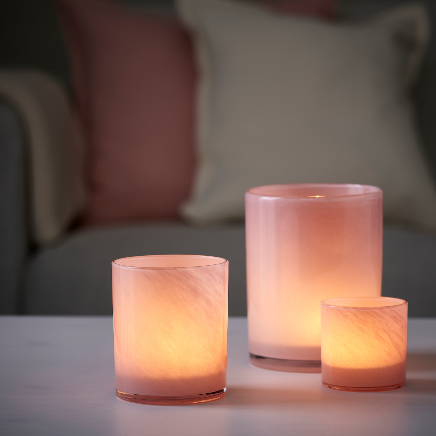 VINDSTILLA candle holder pink - IKEA