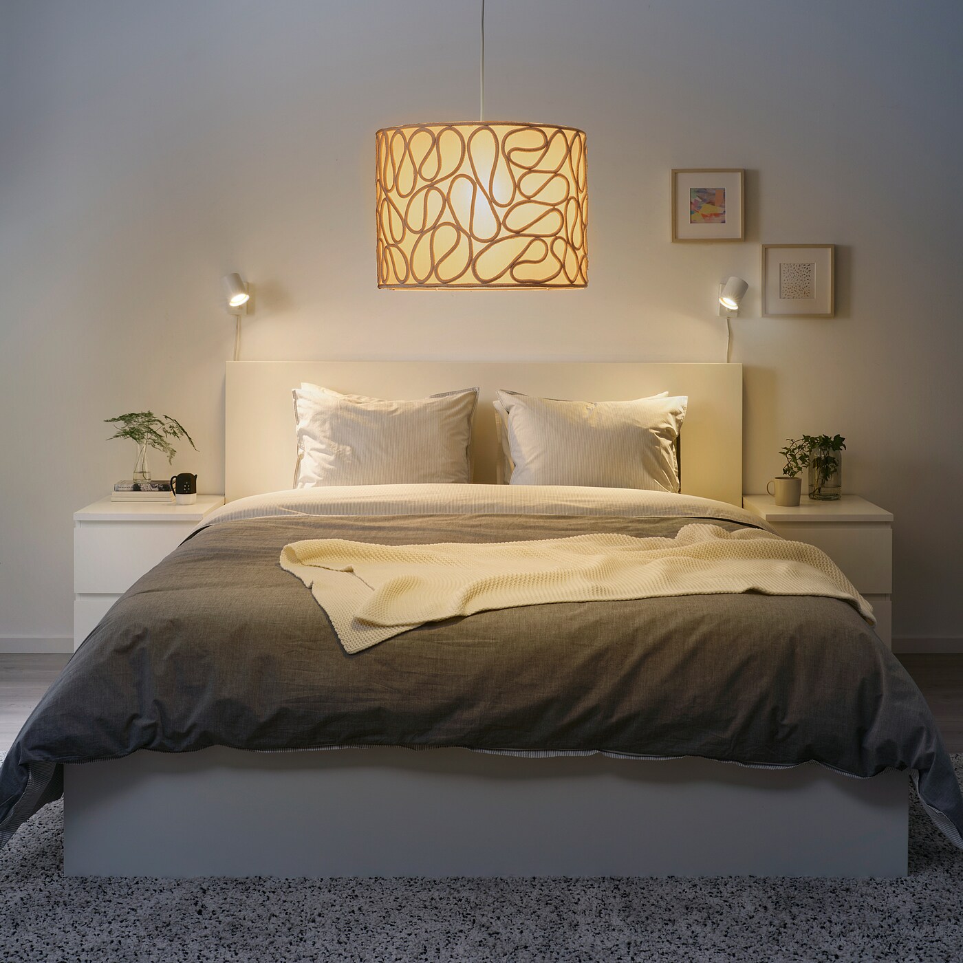 VINGMAST lamp shade rope pattern beige - IKEA