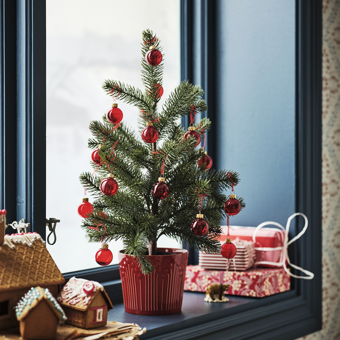 VINTERFINT artificial potted plant in/outdoor/Christmas tree green