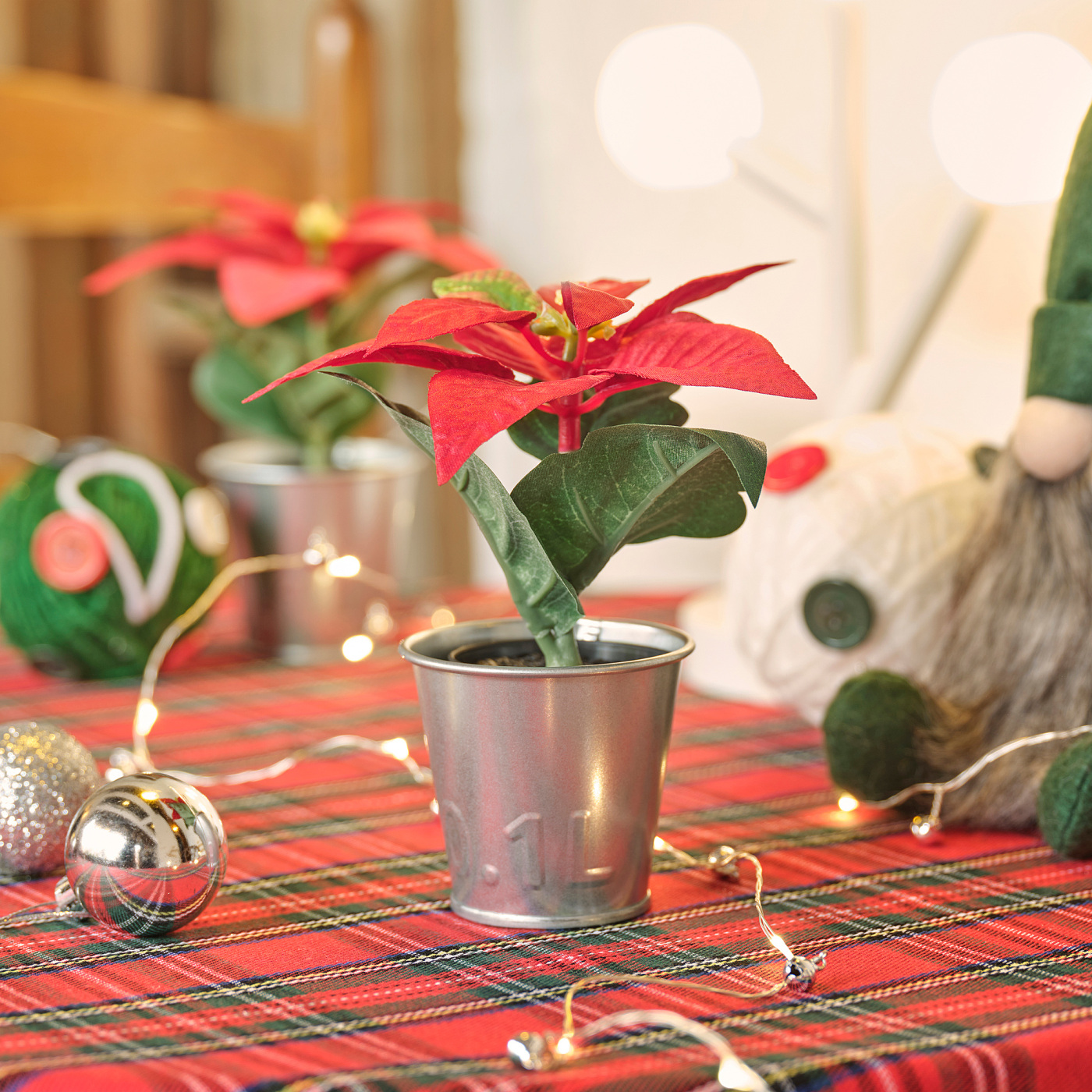 VINTERFINT artificial potted plant with pot in/outdoor Poinsettia