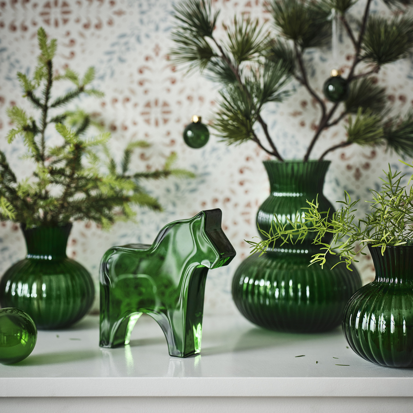 VINTERFINT decoration, horse green - IKEA
