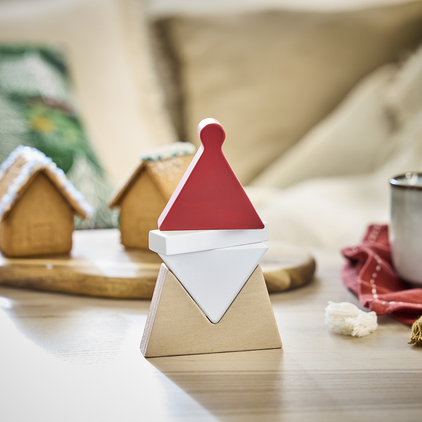 TheArth × NATAL DESIGN 床上手 AIOT! ver. VINTERFINT decoration Santa Claus birch plywood - IKEA