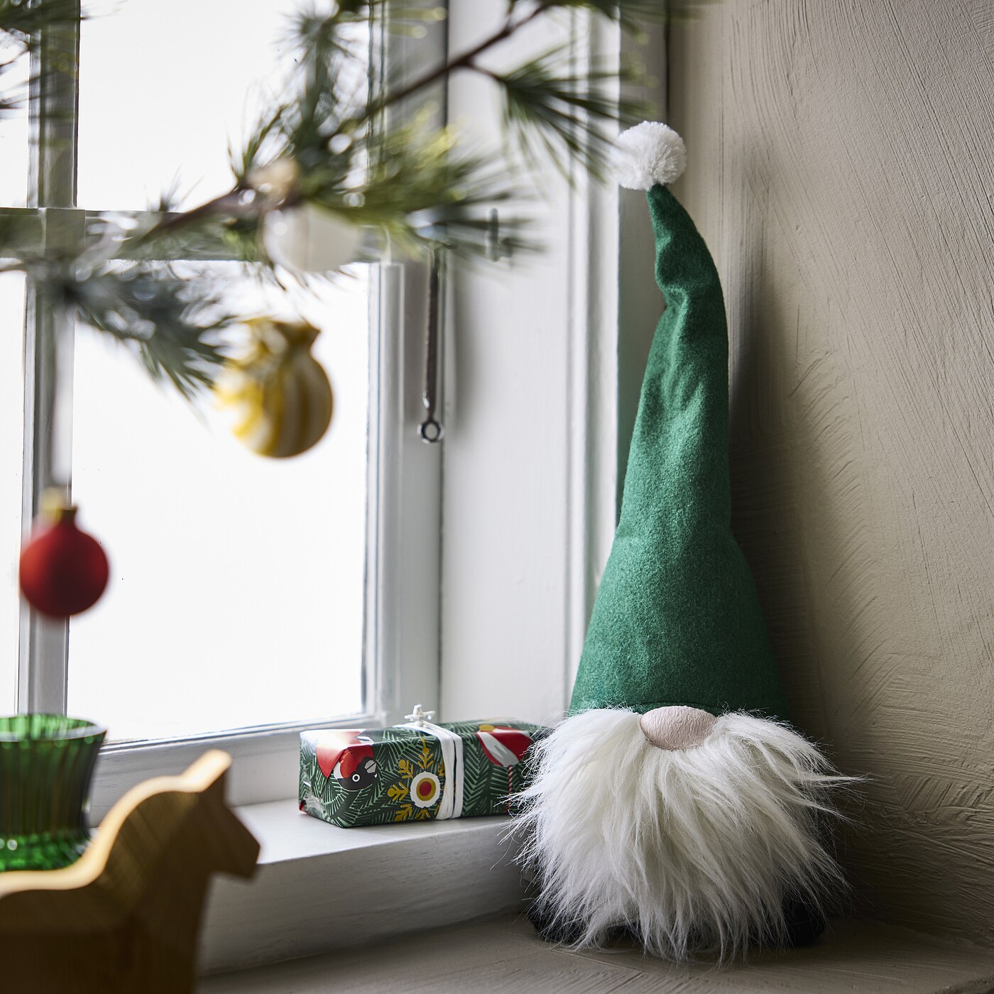 IKEA - イケアIKEA☆クリスマスᔦᔧ✩ VINTERFINT。グリーン☆星