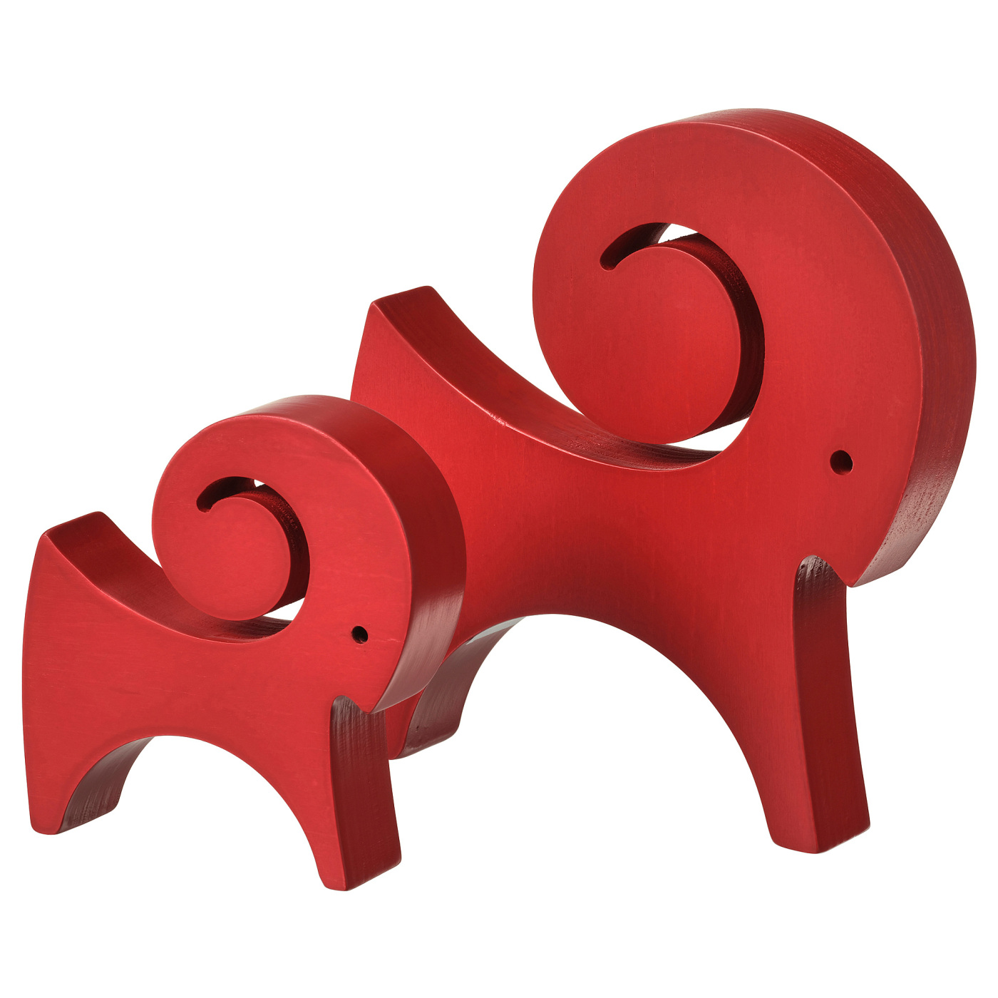 VINTERFINT decoration set of 2 goat red - IKEA