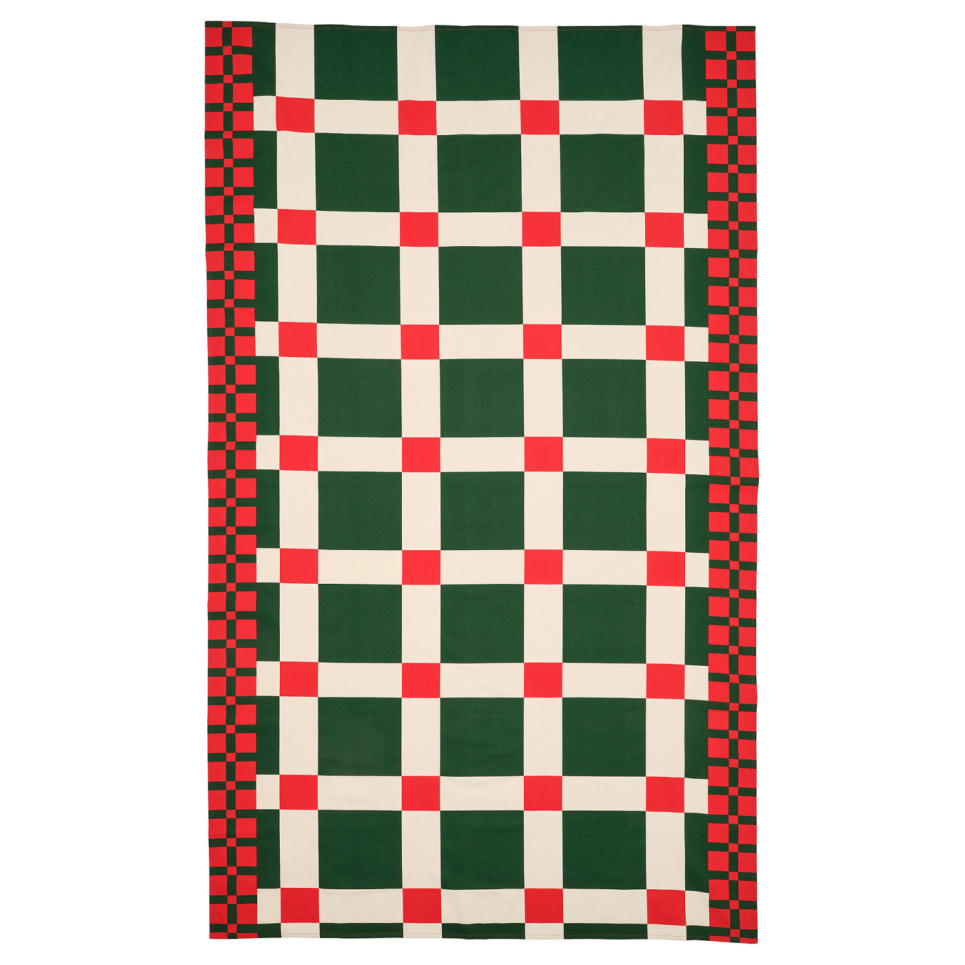 VINTERFINT tablecloth check pattern red/green - IKEA
