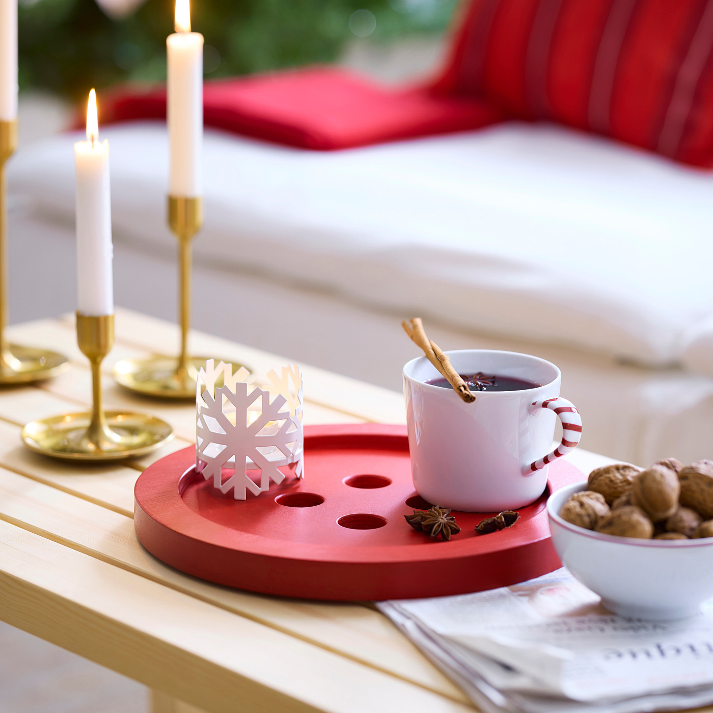 VINTERFINT tray button red - IKEA