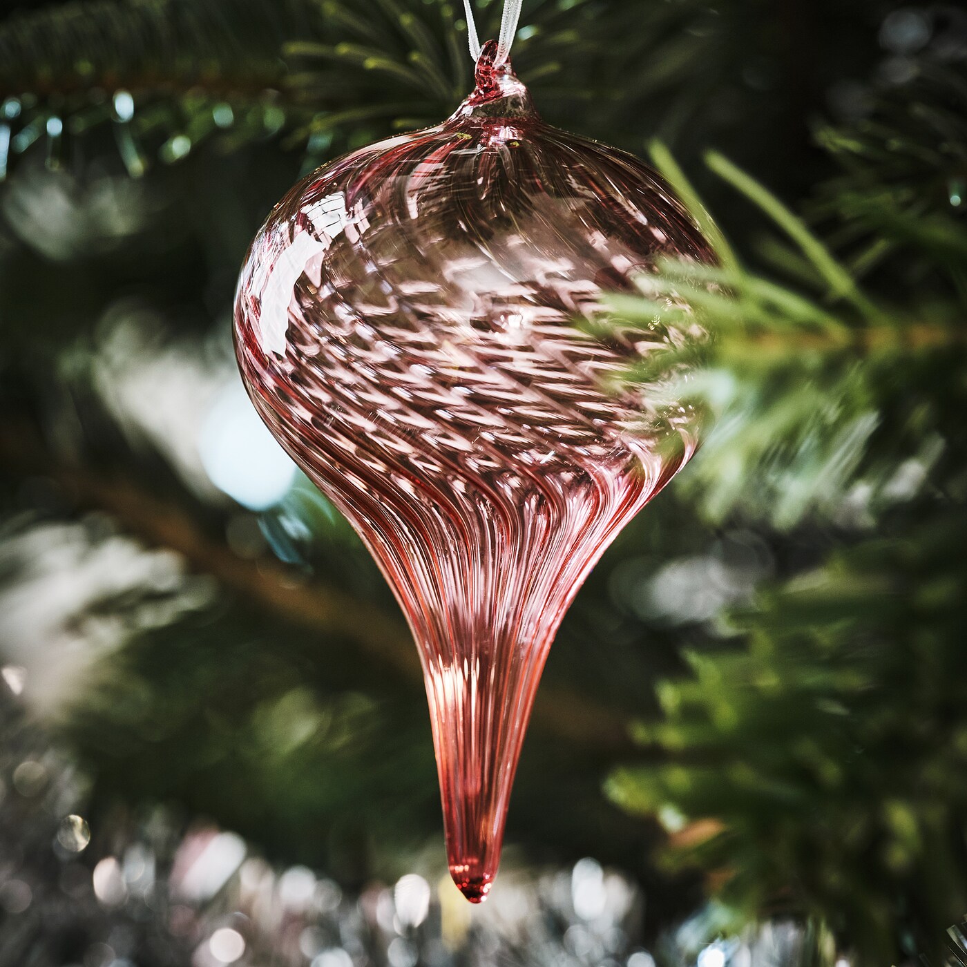 VINTERFINT tree ornament bauble glass/mixed colours - IKEA