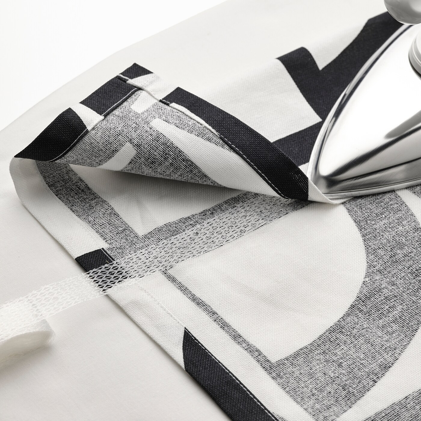 VINTEROXBÄR curtains, 1 pair white/black - IKEA