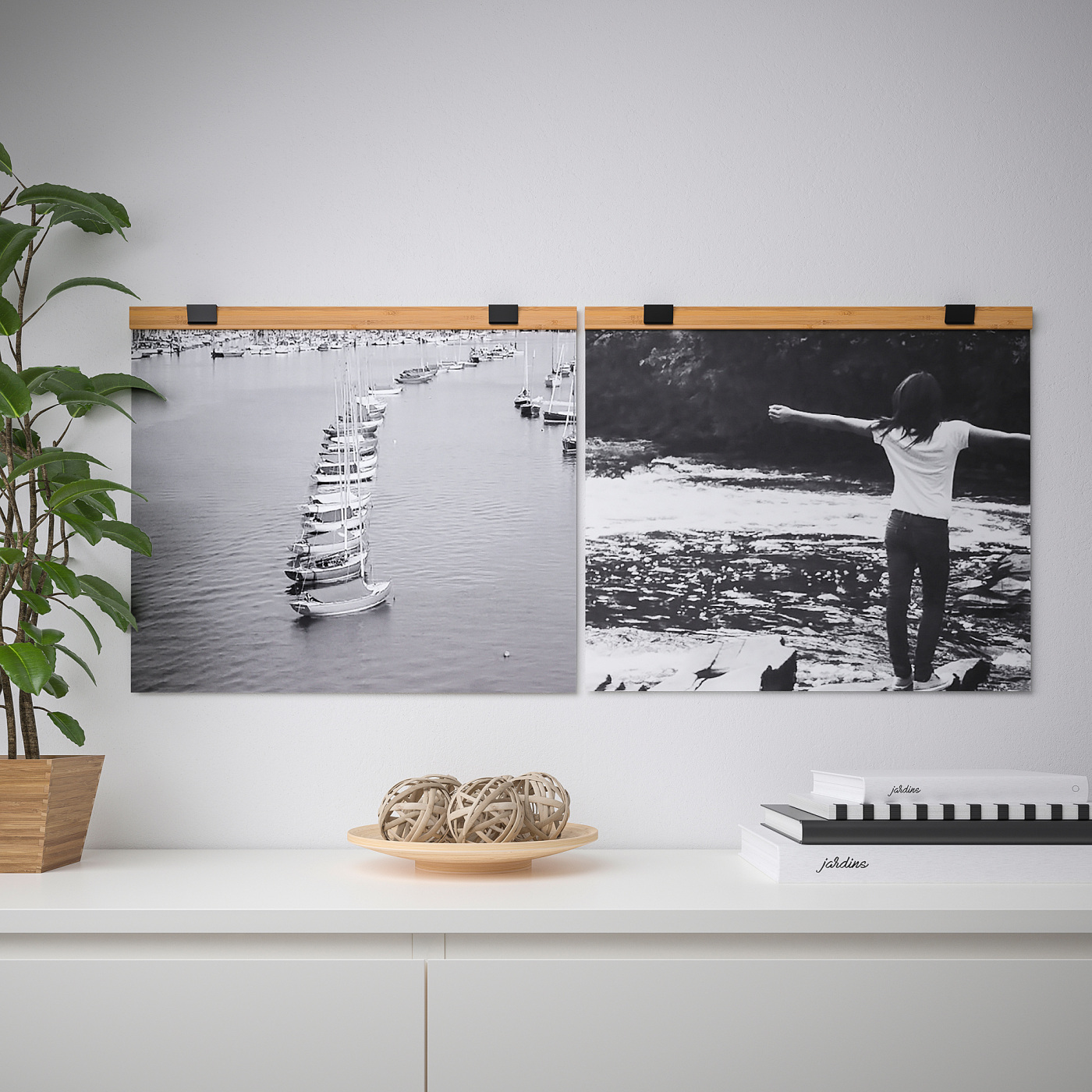 VISBÄCK poster hanger bamboo - IKEA