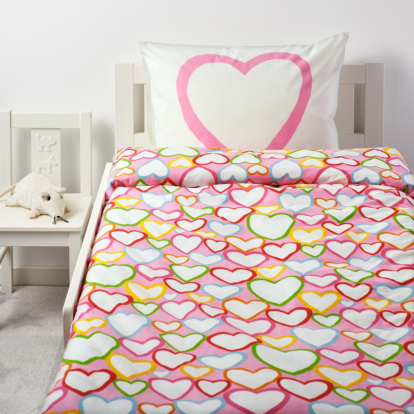 VITAMINER HJÄRTA duvet cover and pillowcase multicolour - IKEA