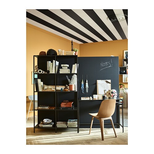 火の用心　IKEA Ocean vittsjo VITTSJÖ shelf unit, white/glass, 201/8x687/8