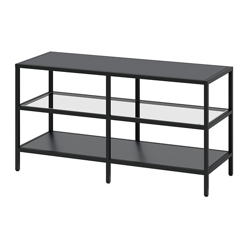 BYÅS TV bench high-gloss white - IKEA
