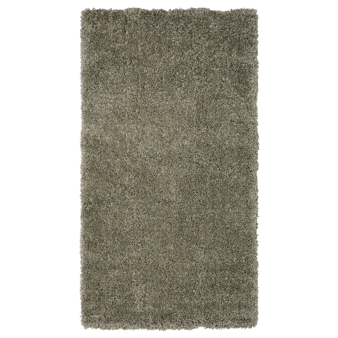 VOLLERSLEV rug, high pile grey-green - IKEA