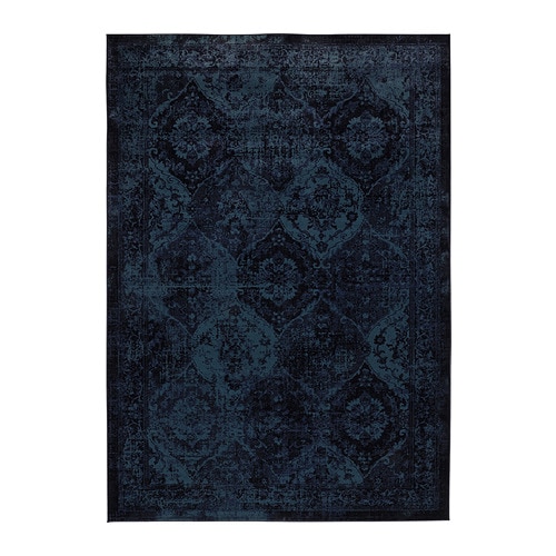 RULLBANA rug, high pile off-white/dark yellow - IKEA
