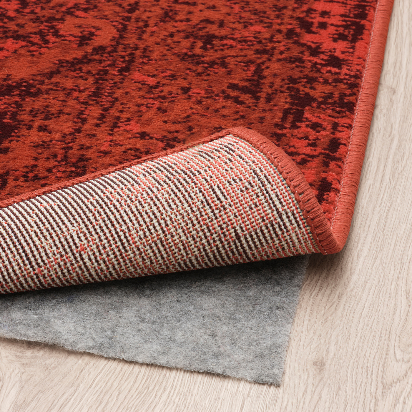 VONSBÄK rug, low pile red - IKEA