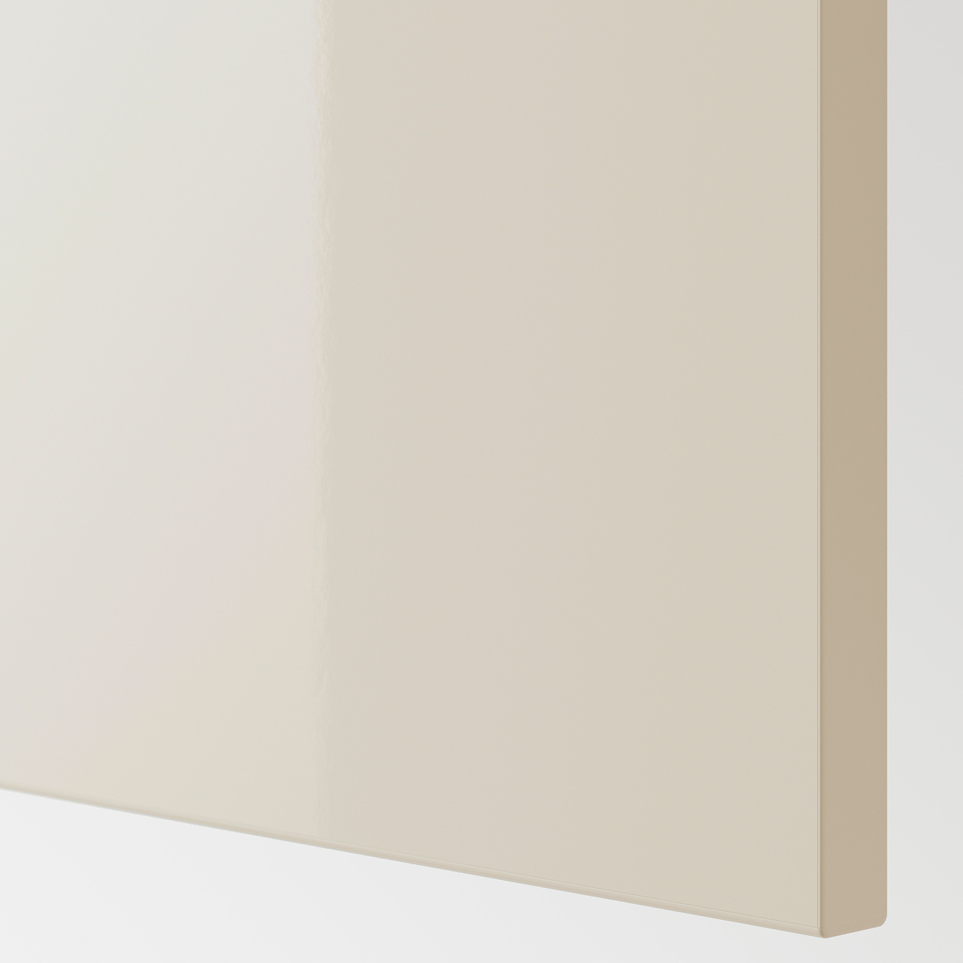 VOXTORP Face de tiroir, brillant beige clair, 60x20 cm