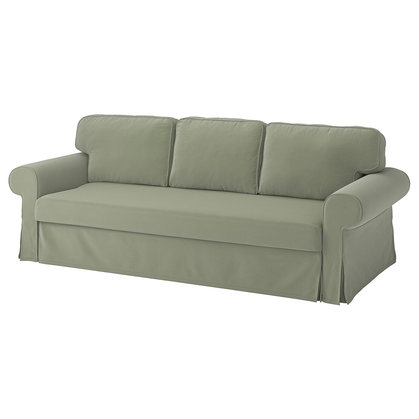 IKEA イケア VRETSTORP ヴレートストルプ 3人掛け カバー VRETSTORP cover for 3-seat sofa-bed Hakebo grey-green - IKEA