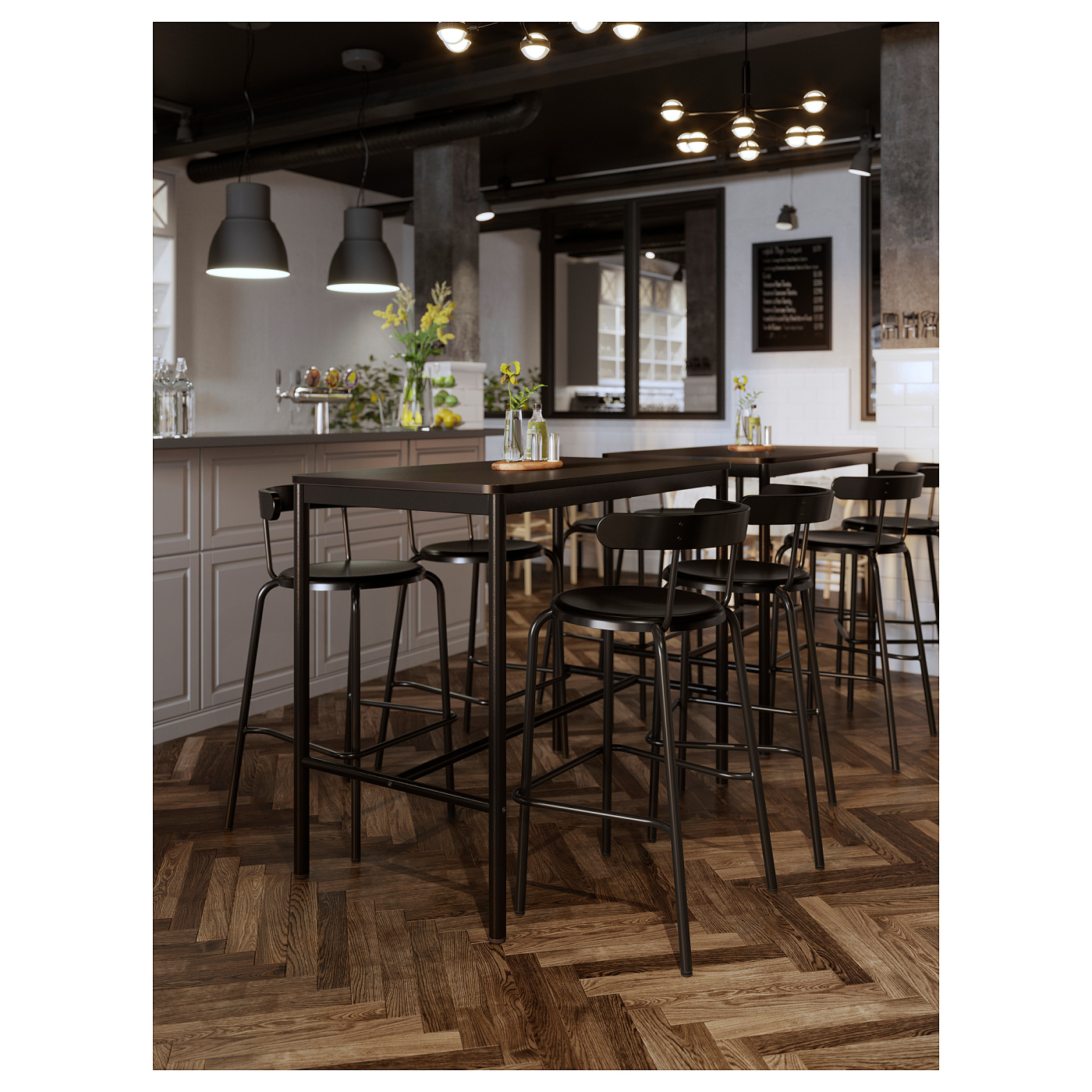 YNGVAR bar stool anthracite - IKEA