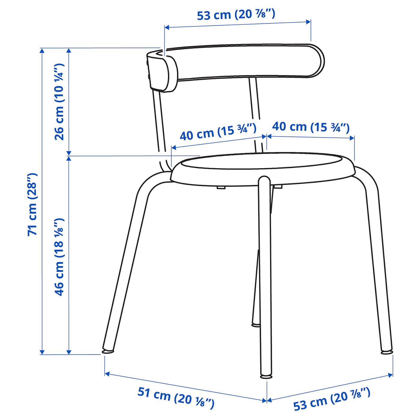 YNGVAR chair red - IKEA