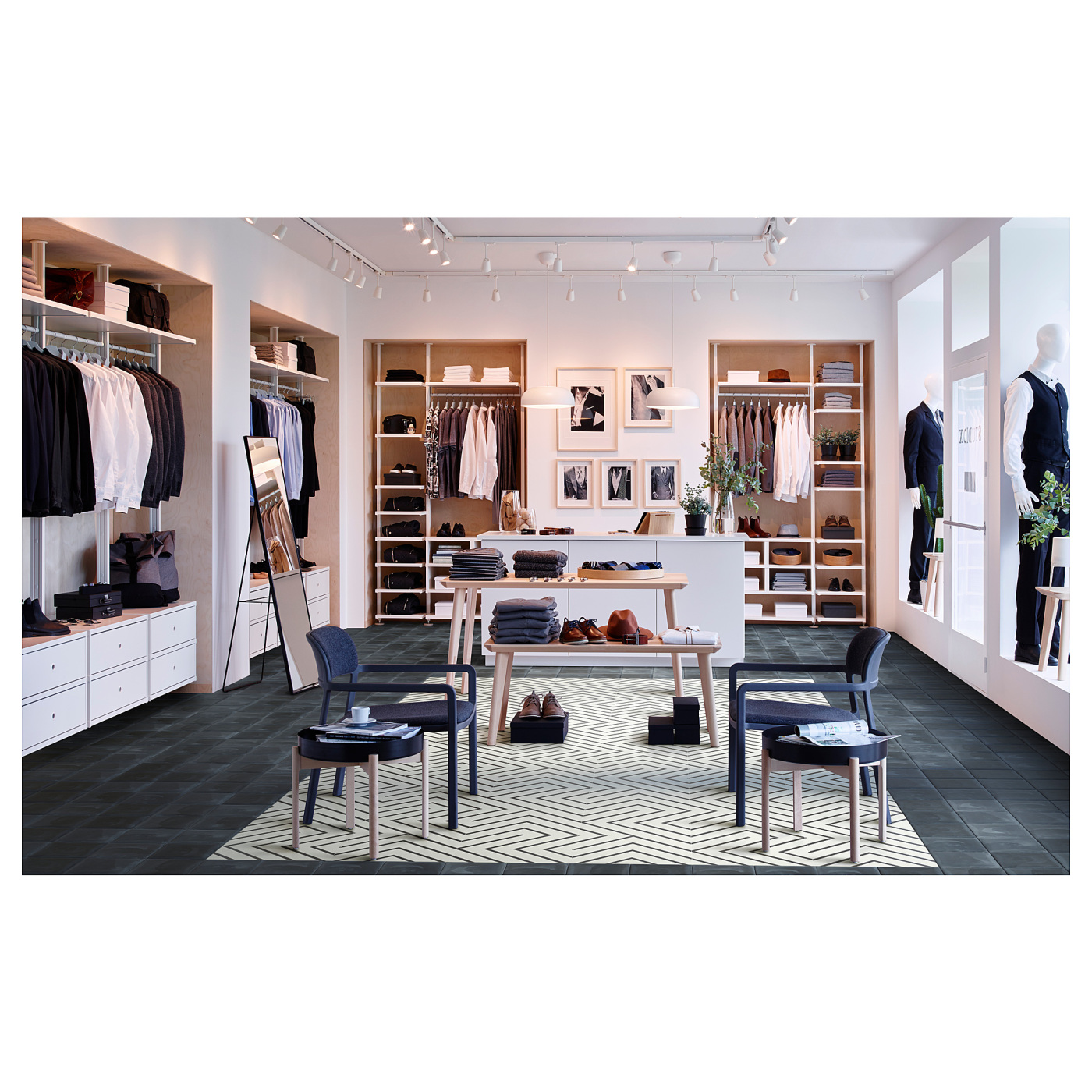 YPPERLIG coffee table dark grey/birch - IKEA