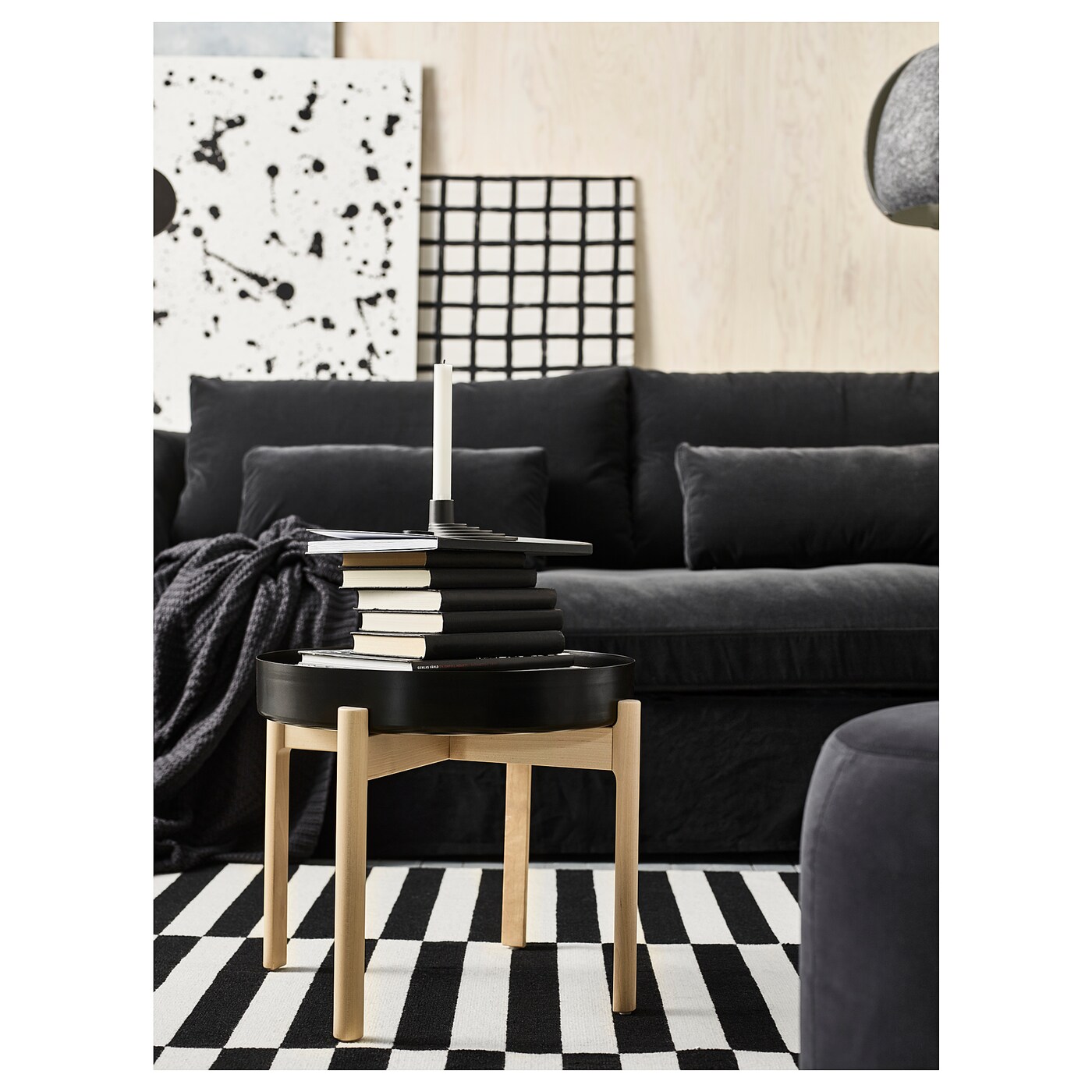 【新品】IKEA×HAY YPPERLIG イッペルリグ　コーヒーテーブル YPPERLIG coffee table dark grey/birch - IKEA