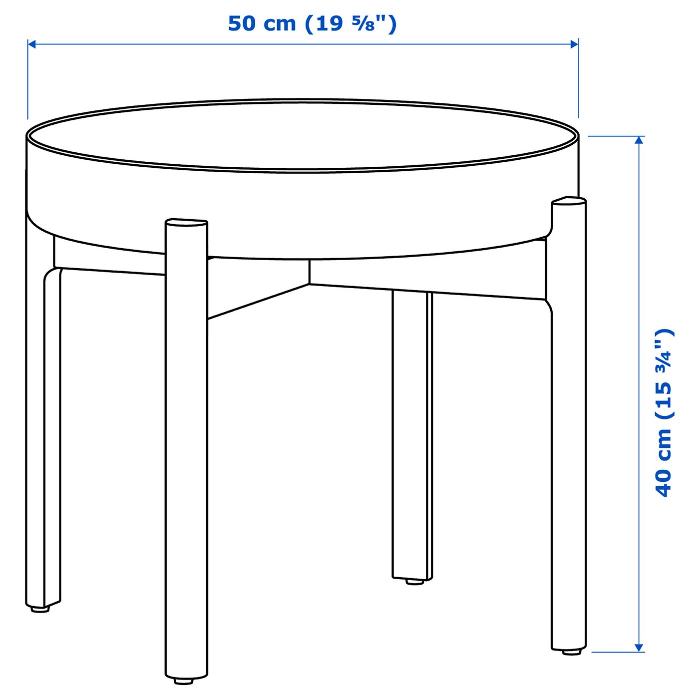 YPPERLIG coffee table dark grey/birch - IKEA