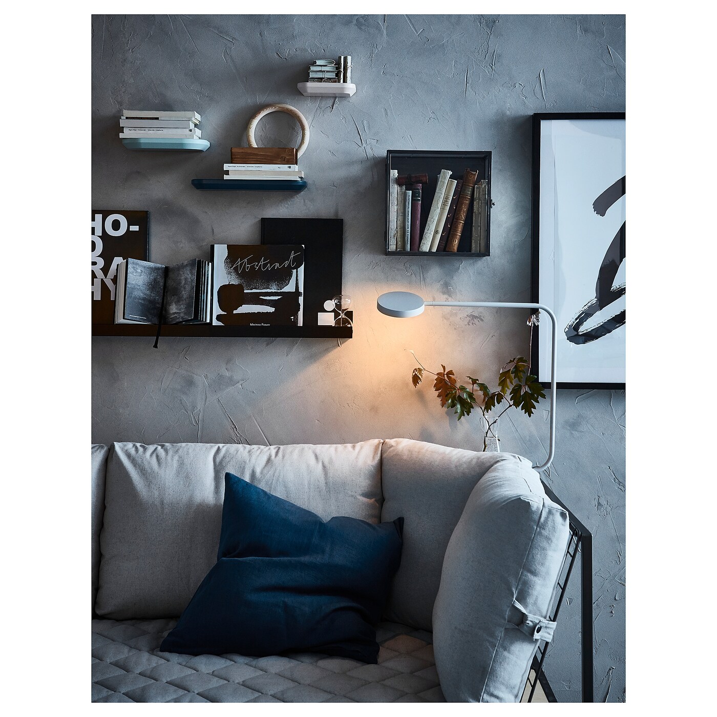 YPPERLIG LED table lamp light grey - IKEA