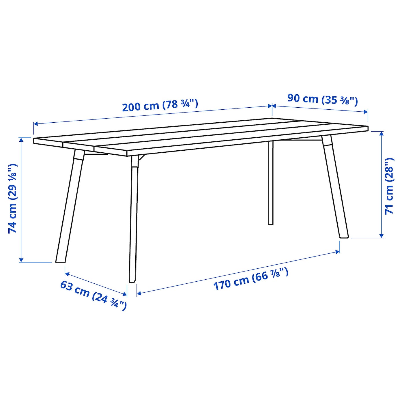 配送料込み IKEA YPPERLIG CHAIR 4脚スタッキング YPPERLIG / LISABO table and 4 chairs ash/ash - IKEA
