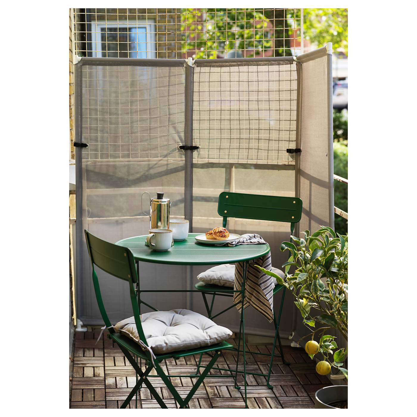 YTTERSKÄR privacy screen, outdoor grey - IKEA