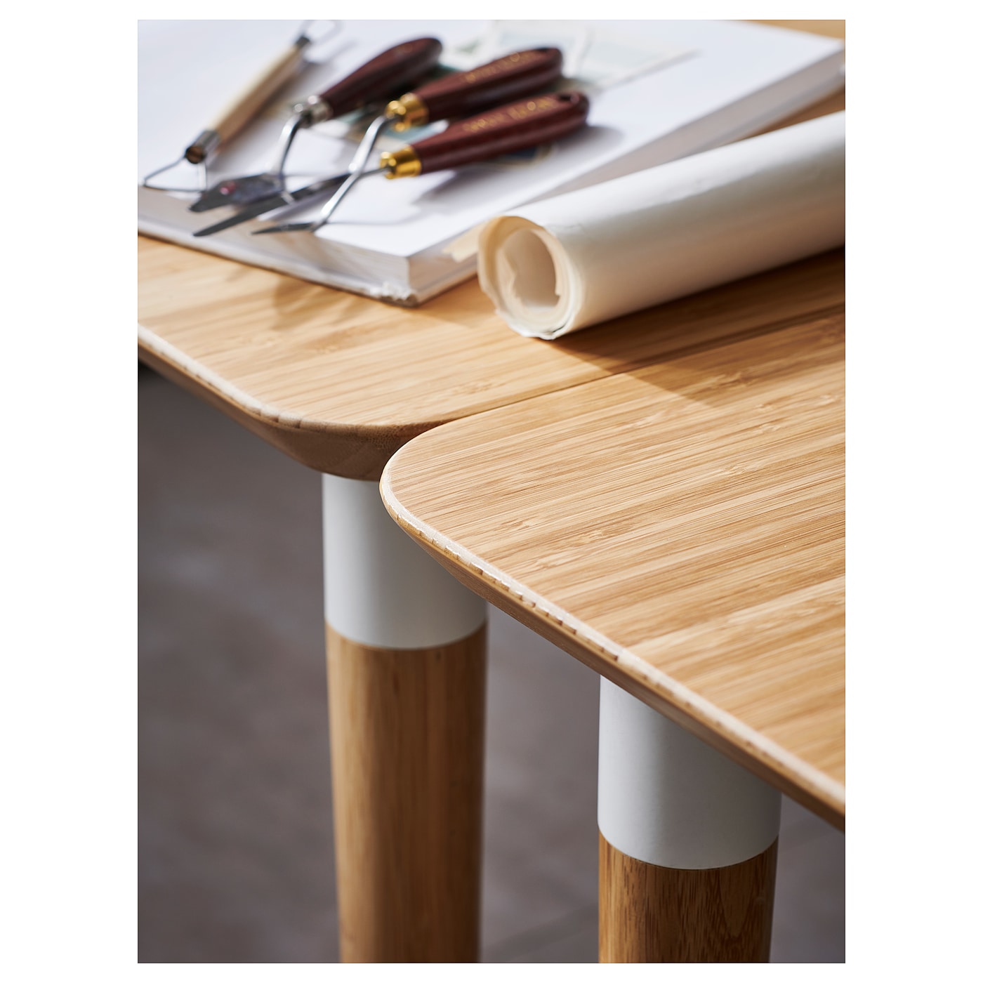 IKEA 竹　テーブル　アンファラレ IKEA 竹 テーブル アンファラレ - メルカリ