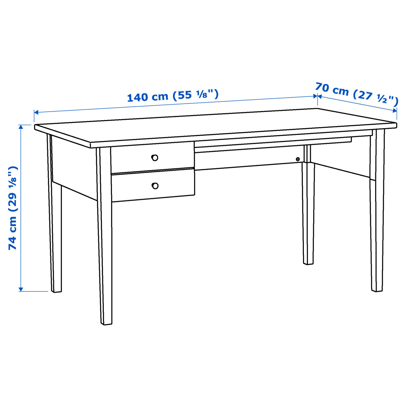 ARKELSTORP 阿克斯多书桌黑色- IKEA