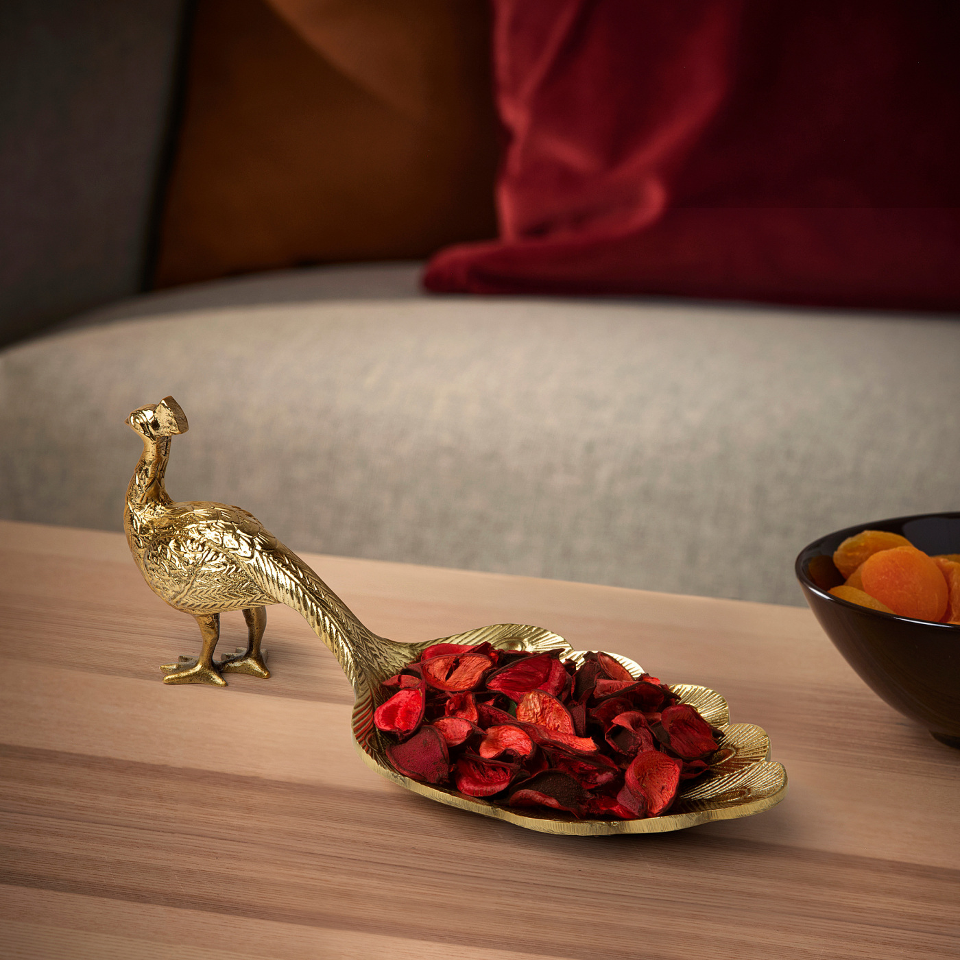 AROMATISK 阿鲁马提科装饰品孔雀黄铜色- IKEA