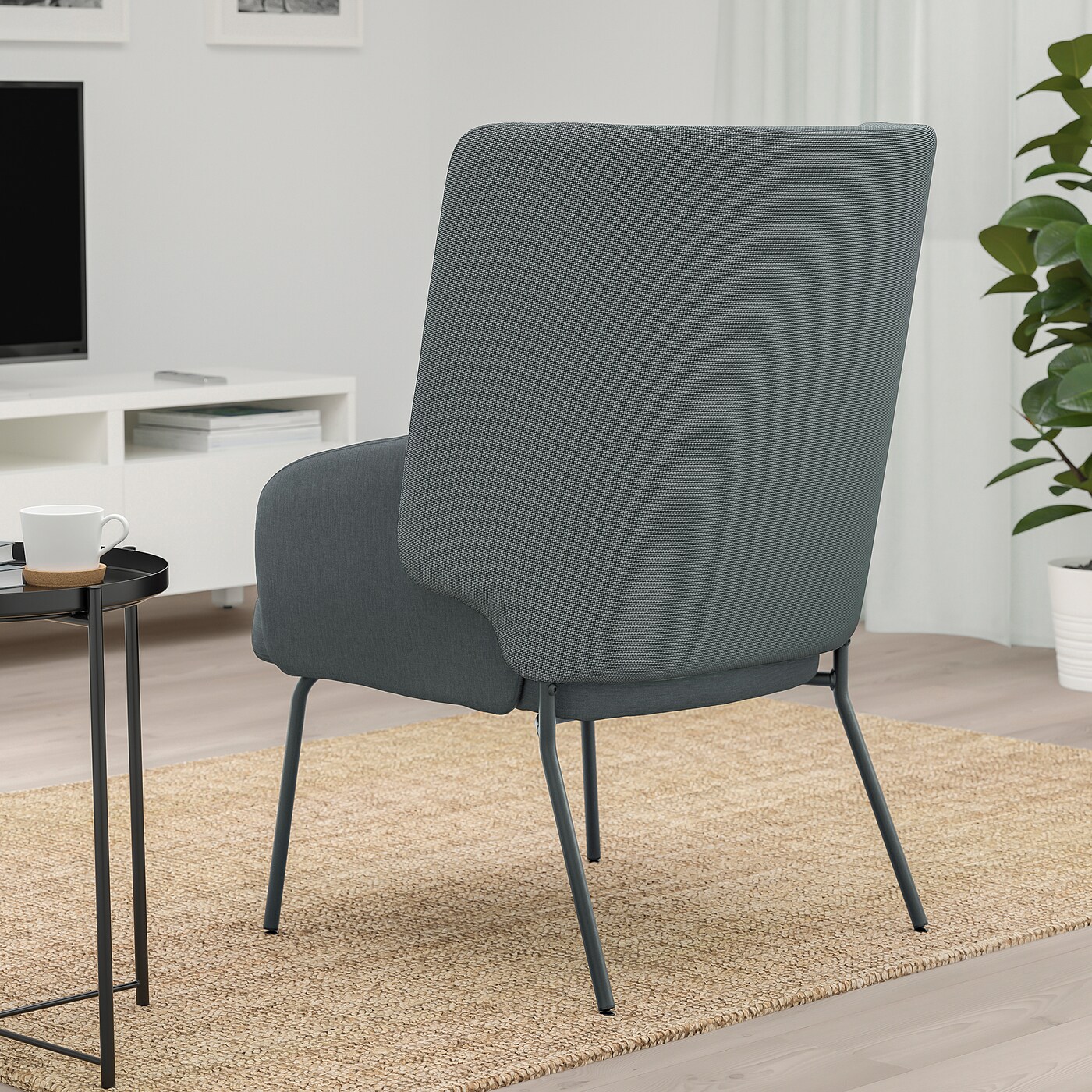 【引き取り限定】IKEA BINGSTA ビングスタ アームチェア BINGSTA Armchair, Vissle dark gray/Kabusa dark gray, Width