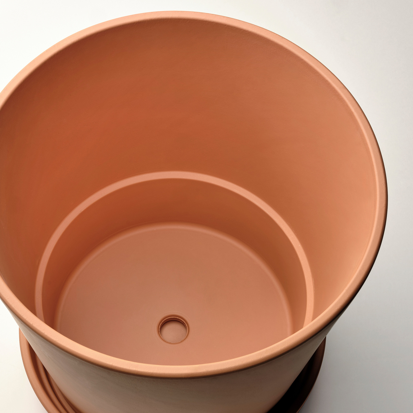 花びら型 赤色 陶器 盆 ○常滑双葉陶苑 志野 水盤 約30.5㎝ 花器 盆栽 華道具 花生け 生け花