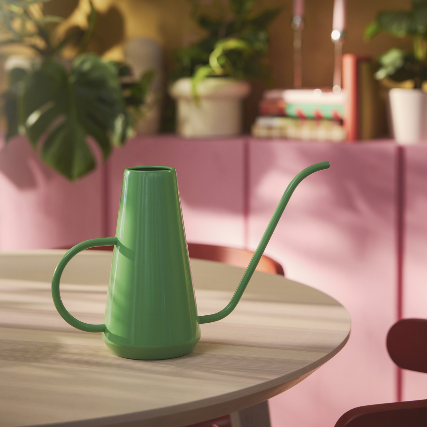 三色打掛双口壺 DOFTRIPS 多夫利普洒水壶绿色- IKEA