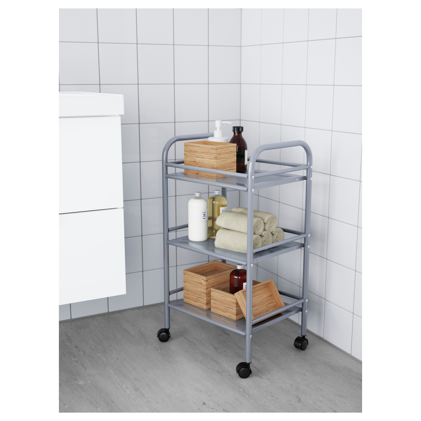 専用 IKEA DRAGGAN DRAGGAN 德拉根推车银色- IKEA