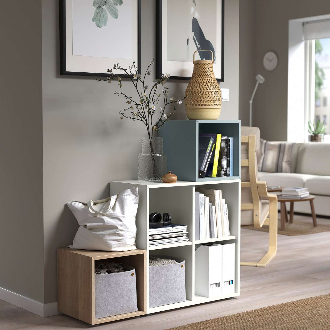 EKET 伊克特柜子淡蓝灰色- IKEA