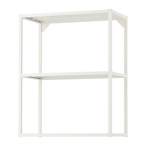 ENHET wall frame with shelves white - IKEA